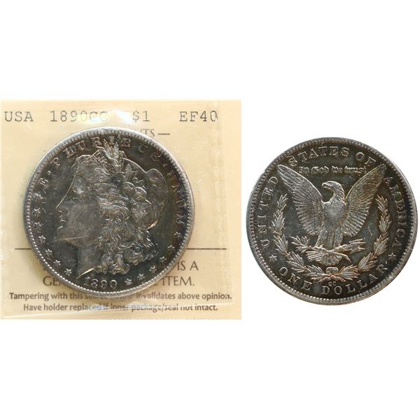 USA; 1890-CC $1 ICCS EF40