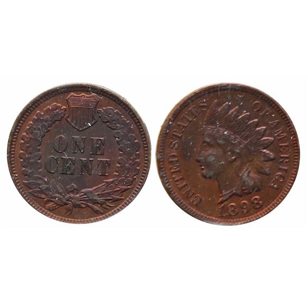 USA; 1898 1¢ ICCS PF64