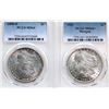 Image 1 : USA; 1898-O $1 PCGS MS64, 1921 PCGS MS64+ "Morgan"