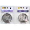 Image 2 : USA; 1898-O $1 PCGS MS64, 1921 PCGS MS64+ "Morgan"