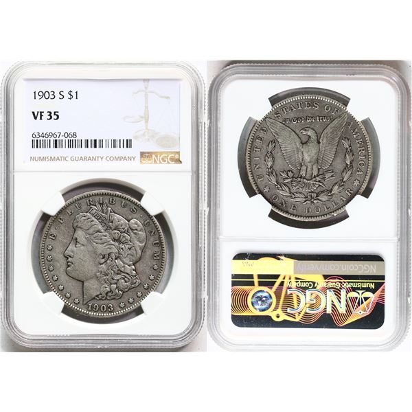USA; 1903-S $1 NGC VF35