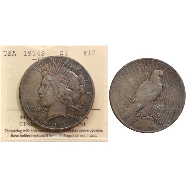 USA; 1934-S $1 ICCS F12