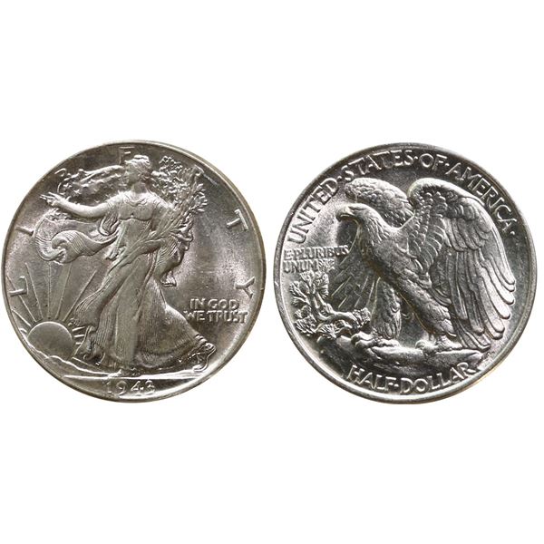 USA; 1943 50¢ ICCS MS64