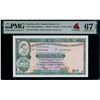 Image 3 : Hong Kong; 1982-83 $10 - Printer: BWC #845552-553 Pick#182j.  Lot of 2 consecutive notes PMG UNC67EP