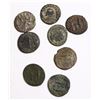 Image 1 : Ancients;  Roman Gordian type issues.  Lot of 8 pcs (1x silver) coins.  .