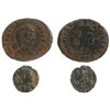 Image 1 : Ancients;  Roman Imperial Theodosius I (383-388) Cyzicus & Theodosius  (378-395).  Æ.  Lot of 2 issu