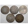 Image 2 : France; Group of 5 silver "5 Francs" Fine to VF.