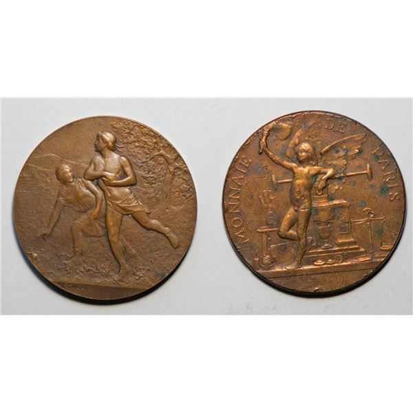 France; Lot of 2 medals.