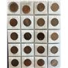 Image 1 : Great Britain;  Lot of 32 Copper Pennies, Half Pennies and Farthings 1900's to 1940's on average.