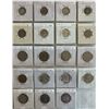 Image 1 : Great Britain;  Lot of 39 Silver and nickel coinage includes mainly 3¢ to One Shillings.