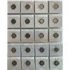 Image 2 : Great Britain;  Lot of 39 Silver and nickel coinage includes mainly 3¢ to One Shillings.
