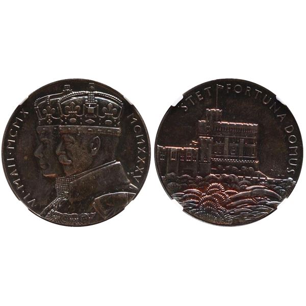 Great Britain;  Silver Jubilee" Medal 1935 - BHM-4249, NGC MS62 w/gem tones.