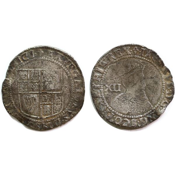 Great Britain; 1619-1625 -  Shilling -  James I, 3rd coinage  VG or better with minor issues.