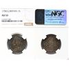 Image 1 : Great Britain; 1758 1S NGC AU53