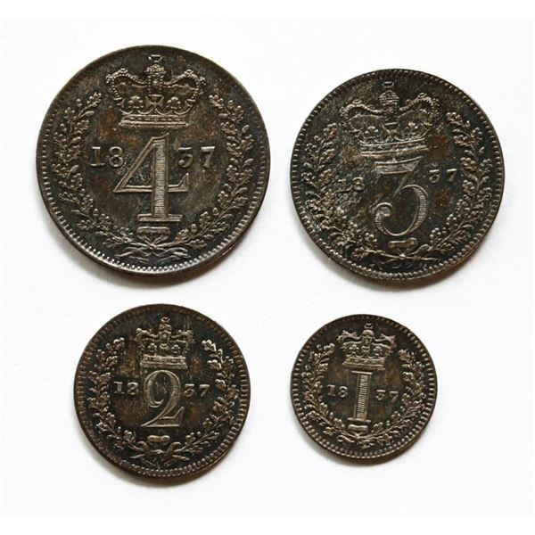 Great Britain; 1837 Maundy Money set - 1-4P, RFC 180, KM711