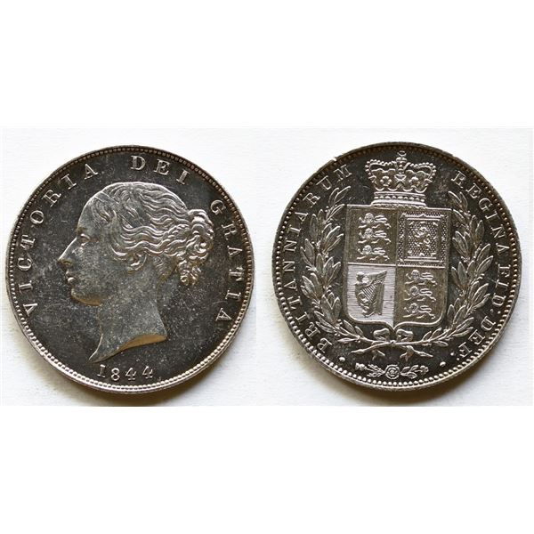 Great Britain; 1844 Halfcrown KM#740 AU or better.  Scarce