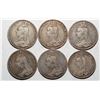 Image 2 : Great Britain; 1889 Crown (5), 1889 Double Florin average VF.  Lot of 6 coins.