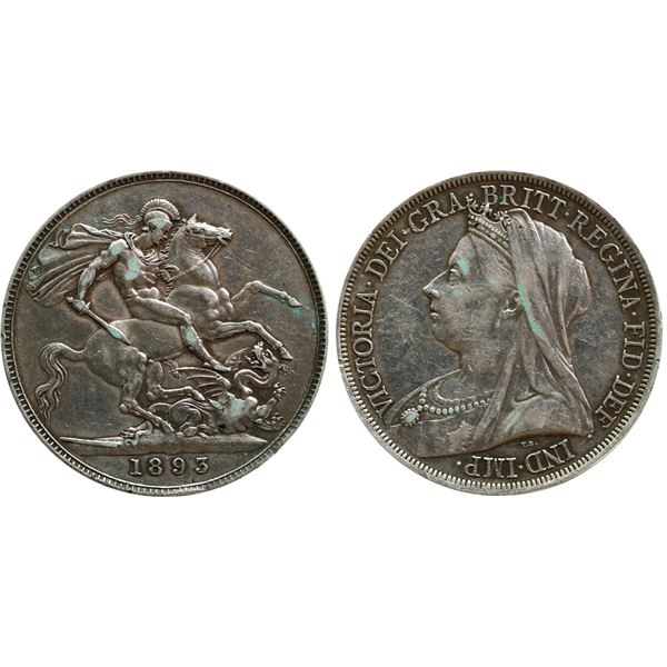 Great Britain; 1893 Crown -  VF-EF