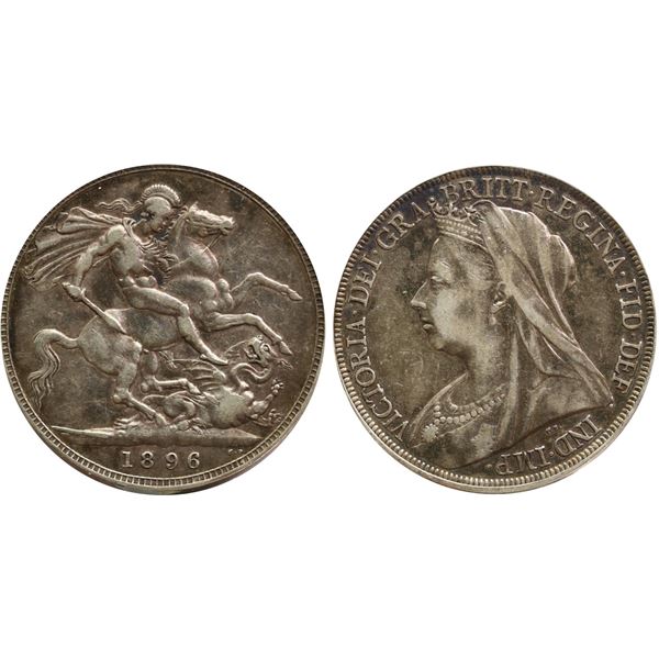 Great Britain; 1896 Crown -  VF+ or better