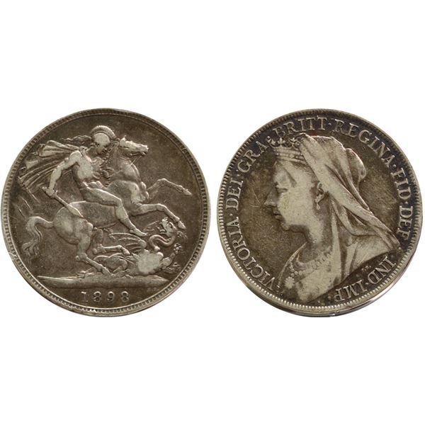 Great Britain; 1898 Crown -  F-VF or better