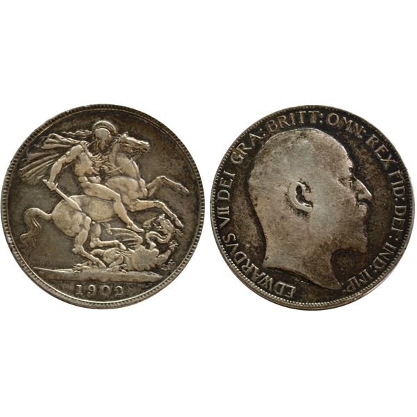 Great Britain; 1902 Crown -  F-VF or better