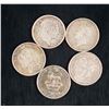 Image 2 : Great Britain; Lot of 5 One Shilling.  VF to AU.