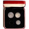 Image 1 : Great Britain; Partial 1904 Maundy Set in case.  (Missing the 1 Penny.