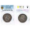 Image 1 : Error Coin;  Great Britain; 1850 6D, PCGS AU Details.  15% Off-Centre Strike.  Designated as cleaned