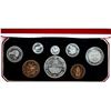 Image 1 : New Zealand; 1953 Proof Set (8 coins) in original case.