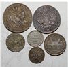 Image 1 : Russia; Poland, group of 6 Silver coins. VF to AU.