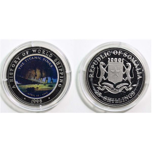 Somalia; 1998  25S History of World Shipping  Unc or better.