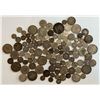 Image 1 : World coin lot;  Assorted group of World silver coins. Approx. 500 grams