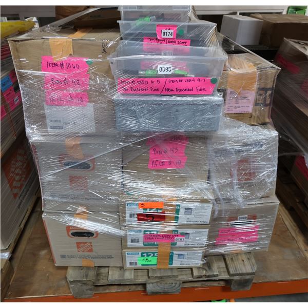 Multiple Eaton Siemens, SQD & GE Breakers, Bussmann Fuses, MC4 Solar Electrical Parts, etc