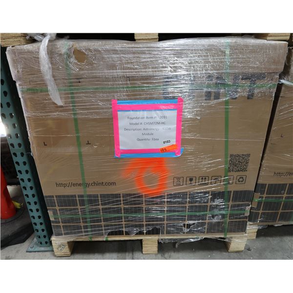 Qty 31 Astronergy CHSM72M-HC  Solar Panel Modules 410W New