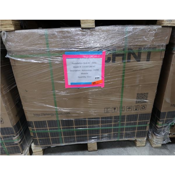 Qty 31 Astronergy CHSM72M-HC  Solar Panel Modules 410W New