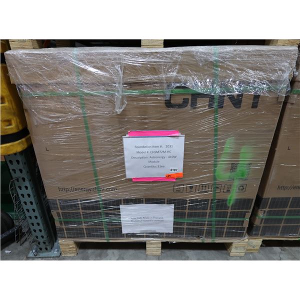 Qty 31 Astronergy CHSM72M-HC  Solar Panel Modules 410W New