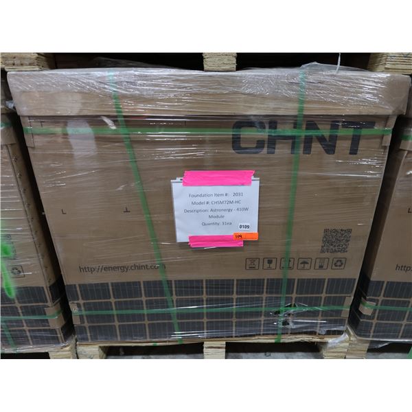 Qty 31 Astronergy CHSM72M-HC  Solar Panel Modules 410W New