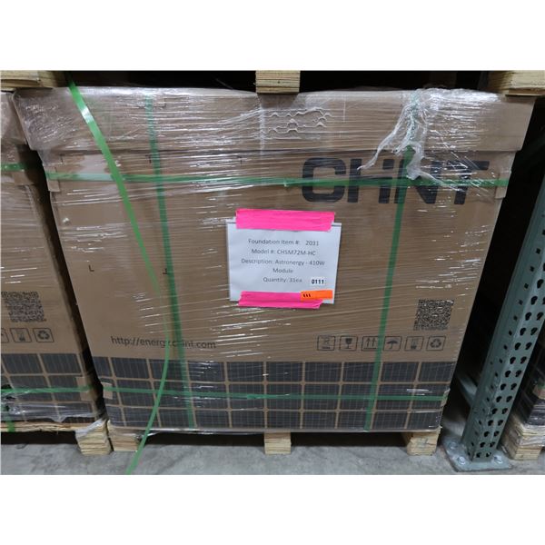 Qty 31 Astronergy CHSM72M-HC  Solar Panel Modules 410W New