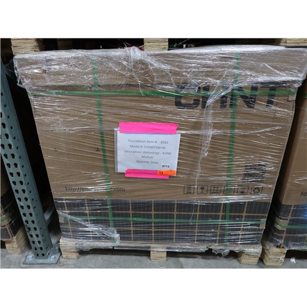 Qty 31 Astronergy CHSM72M-HC  Solar Panel Modules 410W New