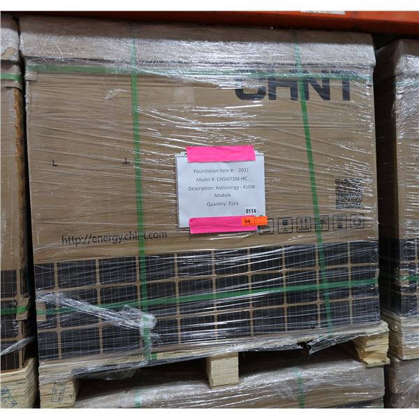 Qty 31 Astronergy CHSM72M-HC  Solar Panel Modules 410W New
