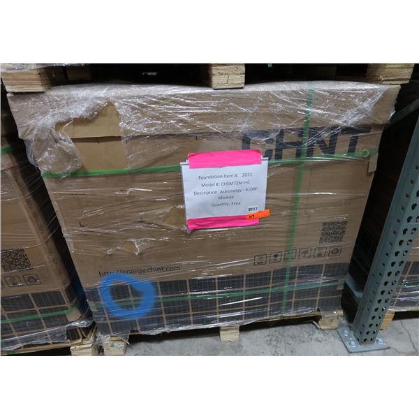 Qty 31 Astronergy CHSM72M-HC  Solar Panel Modules 410W New