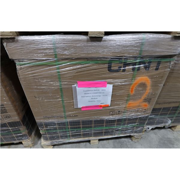 Qty 31 Astronergy CHSM72M-HC  Solar Panel Modules 410W New