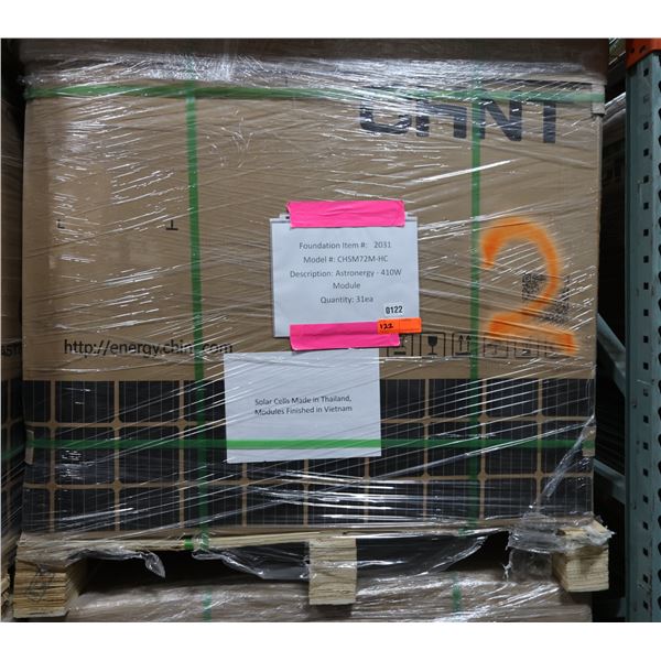 Qty 31 Astronergy CHSM72M-HC  Solar Panel Modules 410W New