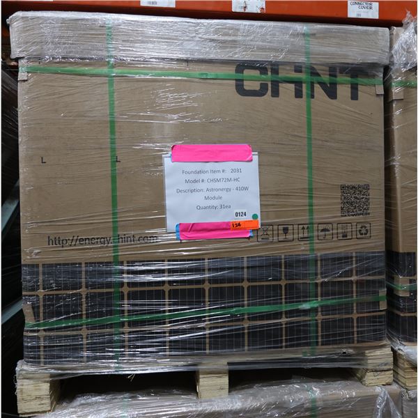Qty 31 Astronergy CHSM72M-HC  Solar Panel Modules 410W New