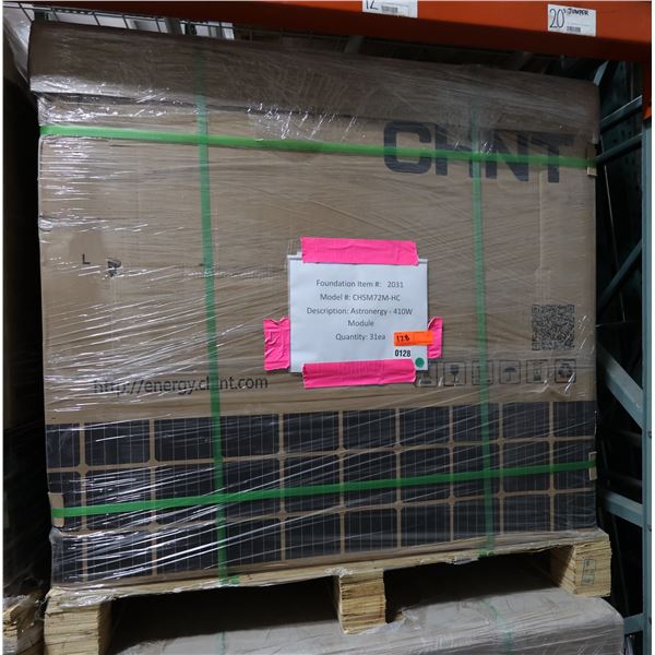 Qty 31 Astronergy CHSM72M-HC  Solar Panel Modules 410W New