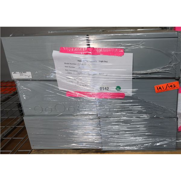 Qty 18 NEMA 1 Junction Boxes, 12" x 12" x 6", Screw Cover, No Knockouts, B-Line (12126SCNK)