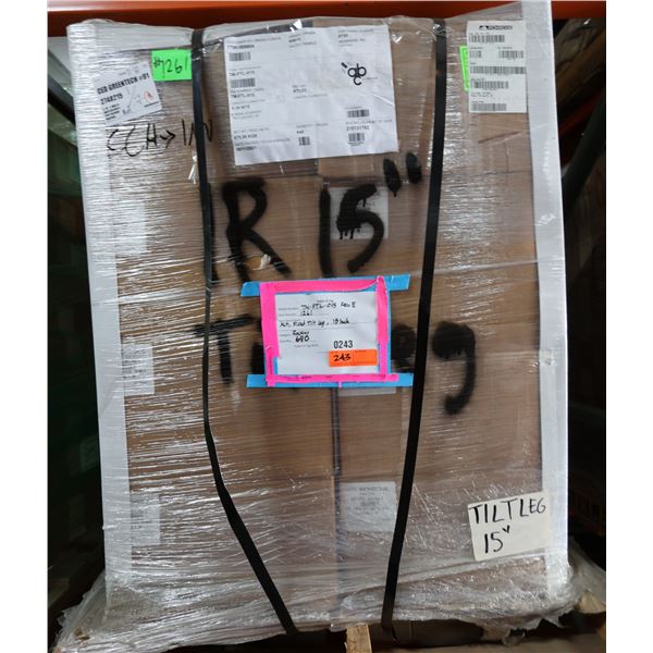 Qty 640 IronRidge TM-FTL-015 Rev. E Fixed Tilt Leg Kits, 15"