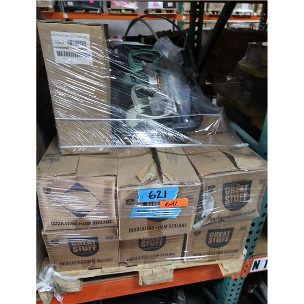 Great Stuff Spray Foam, Gaco Roof Patch, Gaco Flash Foam, Gesipa Battery, Charger, etc