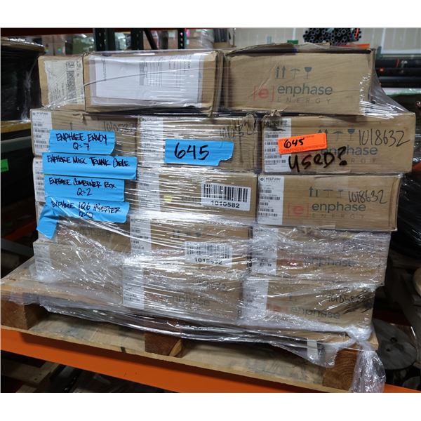 Multiple Heyco Wire Clips, Enphase Envoy, Inverters, Trunk Cables, Combiner Boxes, etc
