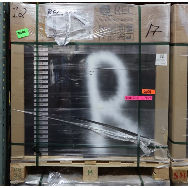 Qty 33 REC 365W Solar Panel Modules  REC365NP2BLK